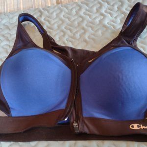 Sports Bra, Champion, 38B, Blue and Black